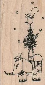 Bird On Elephant 1 3/4 x 3-0