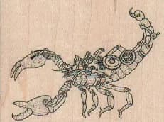 Steampunk Scorpion 2 1/2 x 1 3/4-0