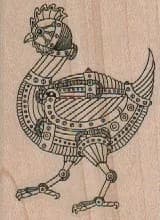 Steampunk Chicken 1 3/4 x 2 1/4-0