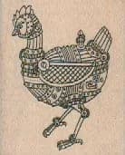 Steampunk Chicken Small 1 1/2 x 1 3/4-0