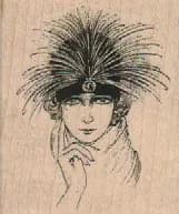 Lady With Hat 1 3/4 x 2-0