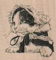 Cat In Bonnet 2 x 2-0
