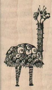 Whimsical Giraffe 2 x 3 1/4-0