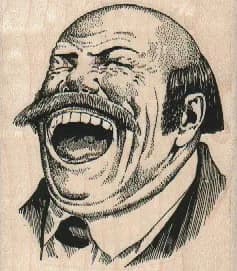 Laughing Man 2 1/2 x 2 3/4-0