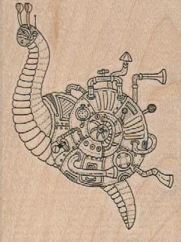 Steampunk Snail 2 3/4 x 3 1/2-0