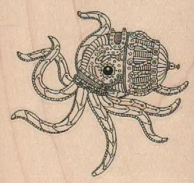 Steampunk Octopus 3 x 2 3/4-0