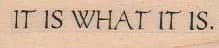 It Is What It Is 3/4 x 2 1/4-0