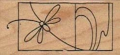 Stampendous L132 Dragonfly Window 1 1/4 x 2 1/2-0