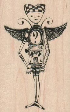 Question Mark Lady 2 1/2 x 3 3/4-0