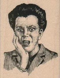 Aghast Lady 2 1/4 x 2 3/4-0