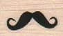Tiny Mustache Curly 3/4 x 1-0