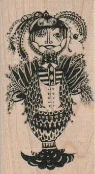 Feathered Lady 2 x 3 1/2-0