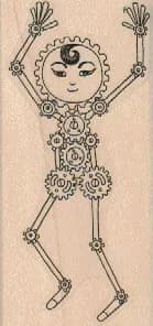 Steampunk Stickman 1 1/2 x 3-0