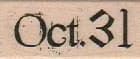 Oct 31 3/4 x 1 1/2-0