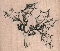 Holly Large 2 3/4 x 2 1/4-0