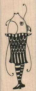 Thin Fish In MiniSkirt 1 1/4 x 3-0