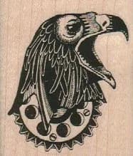 Steampunk Eagle Head 2 x 2 1/4-0
