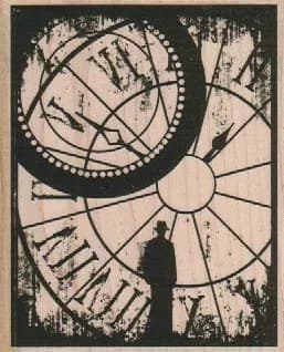 Worn Clockface 2 3/4 x 3 1/4-0