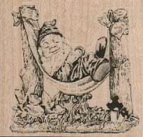 Gnome in Hammock 2 1/4 x 2-0