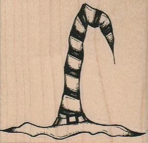 Striped Witch Hat 3 1/4 x 3-0