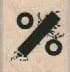 Grunge Percent Sign 3/4 x 3/4-0