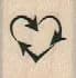 Tiny Arrow Heart 3/4 x 3/4-0