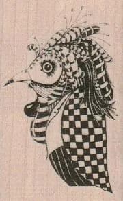 Whimsical Bird In Mask 2 x 3-0
