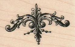 Victorian Ornamental Flourish 1 3/4 x 2 1/2-0
