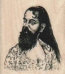 Bearded Lady 2 1/4 x 2 1/2-0