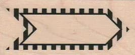 Striped Border Arrow 1 1/4 x 2 3/4-0