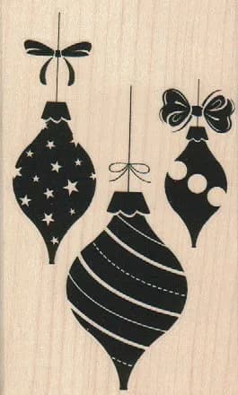 Set of Three Ornaments 2 3/4 x 4 1/2-0