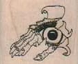 Creepy Eye In Hand 1 1/4 x 1-0
