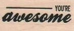 You're Awesome 3/4 x 1 1/2-0