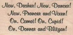 Now Dasher, Now 1 1/4 x 2 1/2-0