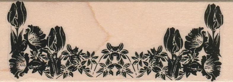 Flower Border 1 1/2 x 4-0