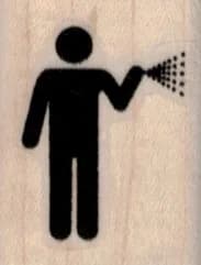 Banksy Spraying Silhouette 1 x 1 1/4-0