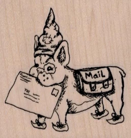 Mail Art Puppy 2 3/4 x 2 3/4-0