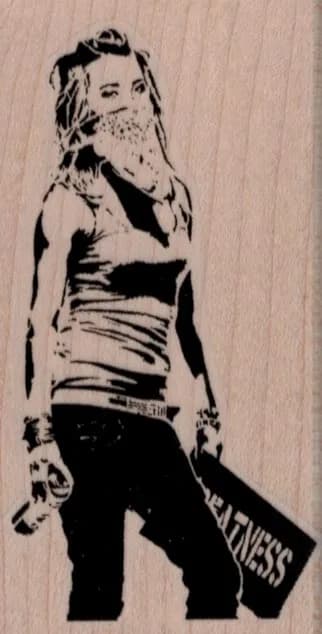 Banksy Greatness Spray Painter 1 3/4 x 3 1/4-0