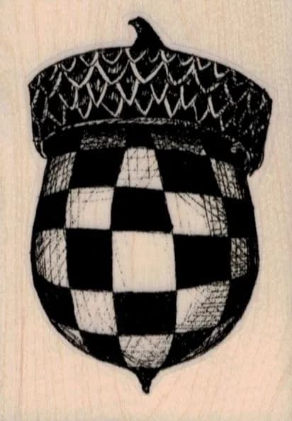 Whimsical Acorn 2 1/4 x 3-0