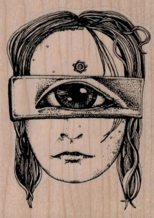 Whimsical Cyclops 2 3/4 x 3 3/4-0