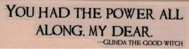 You Had the Power/Glinda 1 x 3 1/4-0