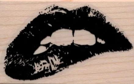 Lips Biting 1 1/2 x 2 1/4-0