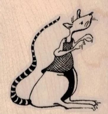 Whimsical Rat 2 x 2-0