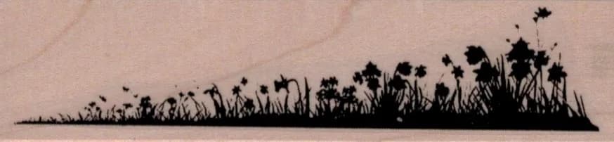 Wildflower Silhouette 1 1/4 x 4 1/2-0