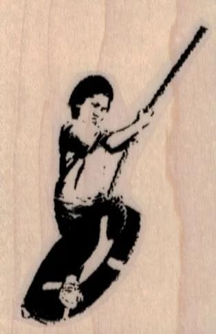 Banksy Tire Swing Boy 1 3/4 x 2 1/2-0