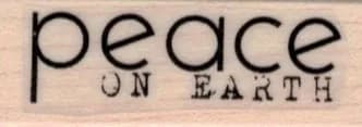 Peace On Earth 3/4 x 1 3/4-0