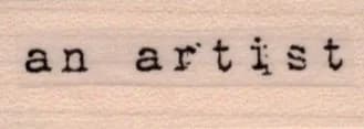 An artist 3/4 x 2-0