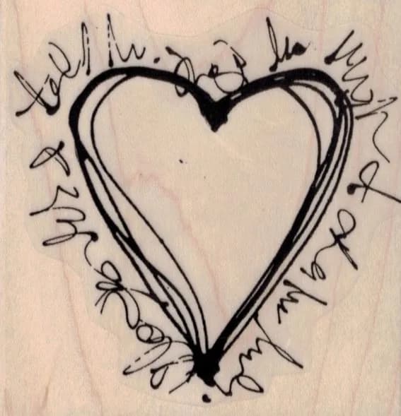 Squiggle Heart 3 x 3-0