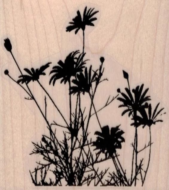 Wildflowers Silhouette 3 x 3 1/4-0