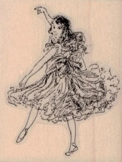 Dancing Girl 2 1/4 x 2 3/4-0